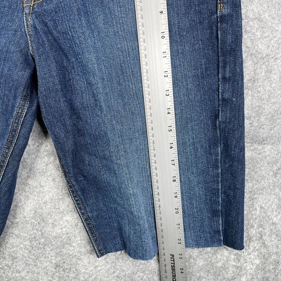 Cinch Cut Off Jean Short Adult Men's 32 Western Baggy Dark Wash Distressed - Picture 4 of 8